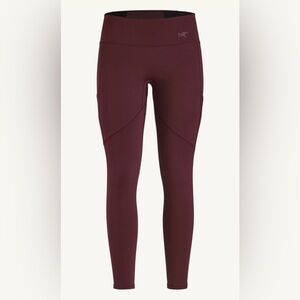 Arc'teryx Oriel Leggings Womens Small Brown High Rise Pockets